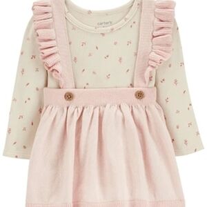 Carter's Soft Cream Newborn Bodysuit Dress